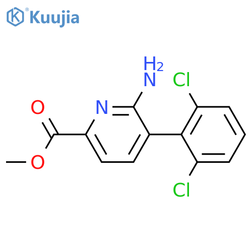 Methyl 6-amino-5-(2,6-dichlorophenyl)picolinate structure