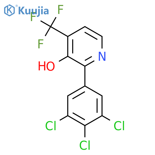 3-Hydroxy-2-(3,4,5-trichlorophenyl)-4-(trifluoromethyl)pyridine structure