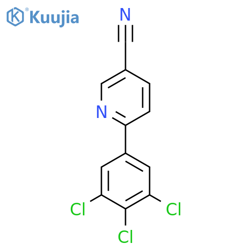 6-(3,4,5-Trichlorophenyl)nicotinonitrile structure