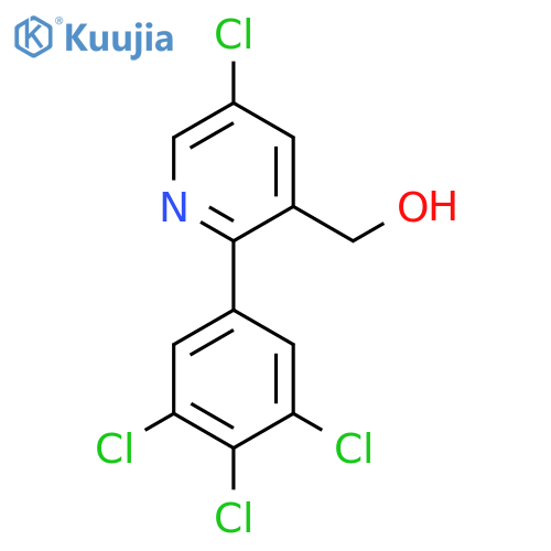 5-Chloro-2-(3,4,5-trichlorophenyl)pyridine-3-methanol structure