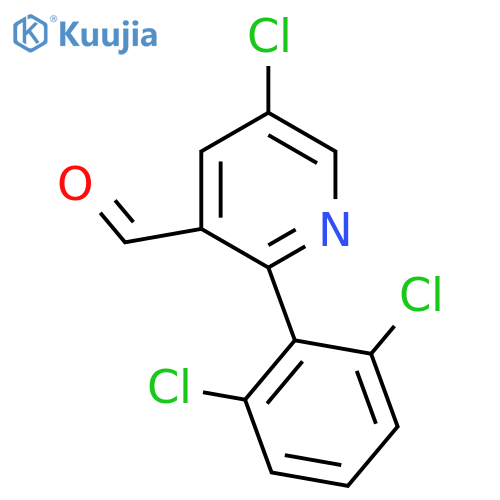 5-Chloro-2-(2,6-dichlorophenyl)nicotinaldehyde structure