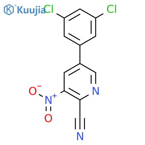 5-(3,5-Dichlorophenyl)-3-nitropicolinonitrile structure