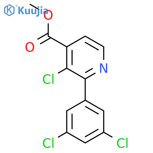 Methyl 3-chloro-2-(3,5-dichlorophenyl)isonicotinate structure