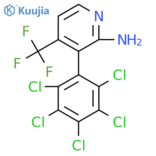 2-Amino-3-(perchlorophenyl)-4-(trifluoromethyl)pyridine structure