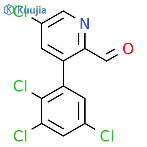 5-Chloro-3-(2,3,5-trichlorophenyl)picolinaldehyde structure