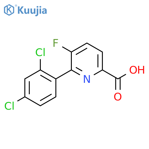 6-(2,4-Dichlorophenyl)-5-fluoropicolinic acid structure