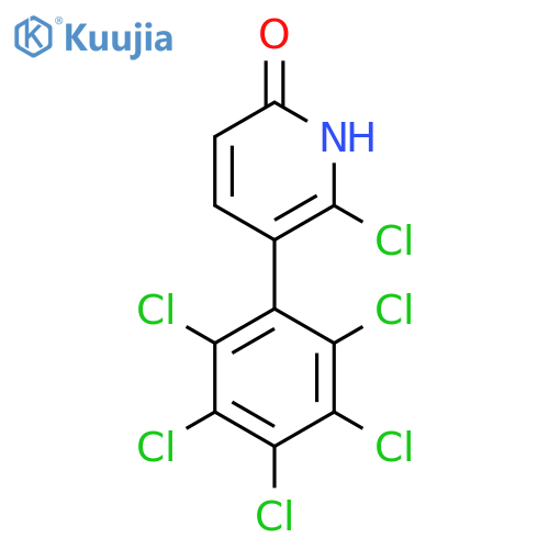 2-Chloro-6-hydroxy-3-(perchlorophenyl)pyridine structure