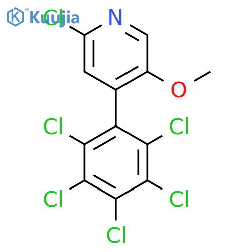 2-Chloro-5-methoxy-4-(perchlorophenyl)pyridine structure