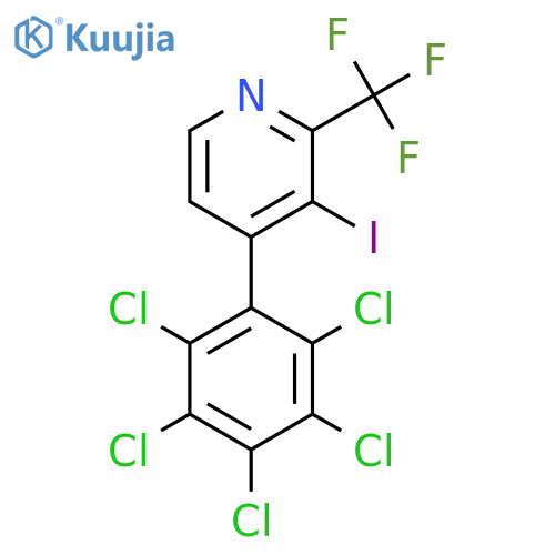 3-Iodo-4-(perchlorophenyl)-2-(trifluoromethyl)pyridine structure