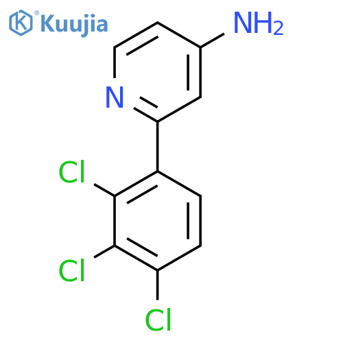 4-Amino-2-(2,3,4-trichlorophenyl)pyridine structure