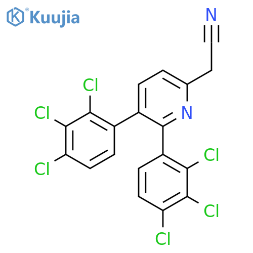 2,3-Bis(2,3,4-trichlorophenyl)pyridine-6-acetonitrile structure