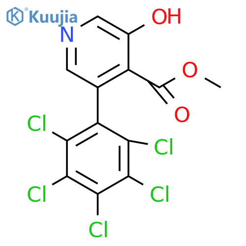 Methyl 3-hydroxy-5-(perchlorophenyl)isonicotinate structure