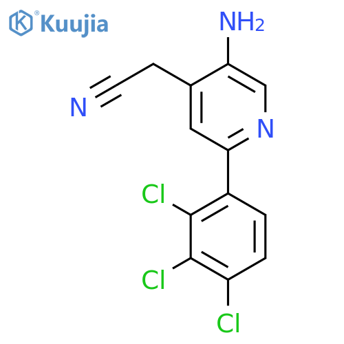 5-Amino-2-(2,3,4-trichlorophenyl)pyridine-4-acetonitrile structure