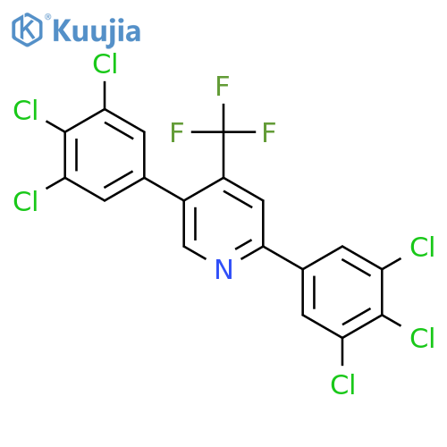 2,5-Bis(3,4,5-trichlorophenyl)-4-(trifluoromethyl)pyridine structure