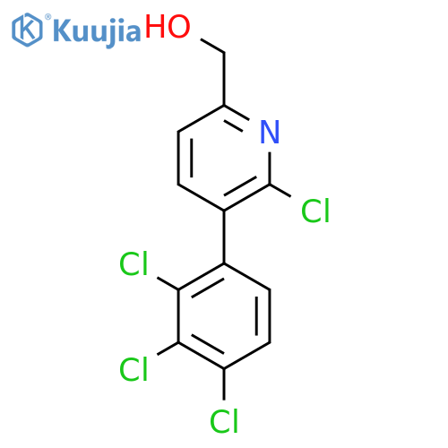 2-Chloro-3-(2,3,4-trichlorophenyl)pyridine-6-methanol structure