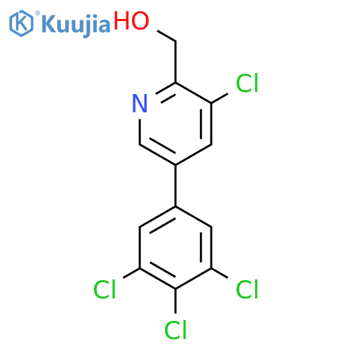 3-Chloro-5-(3,4,5-trichlorophenyl)pyridine-2-methanol structure