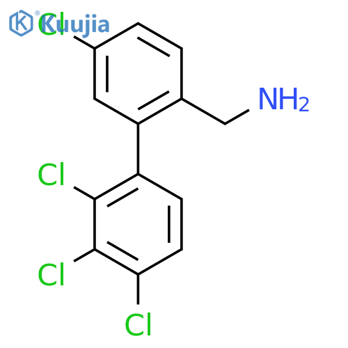 C-(5,2',3',4'-Tetrachlorobiphenyl-2-yl)-methylamine structure