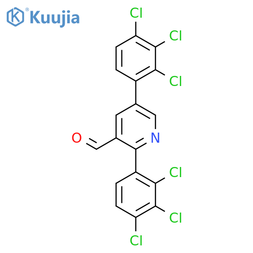 2,5-Bis(2,3,4-trichlorophenyl)nicotinaldehyde structure