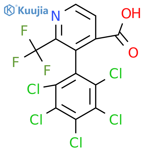3-(Perchlorophenyl)-2-(trifluoromethyl)isonicotinic acid structure
