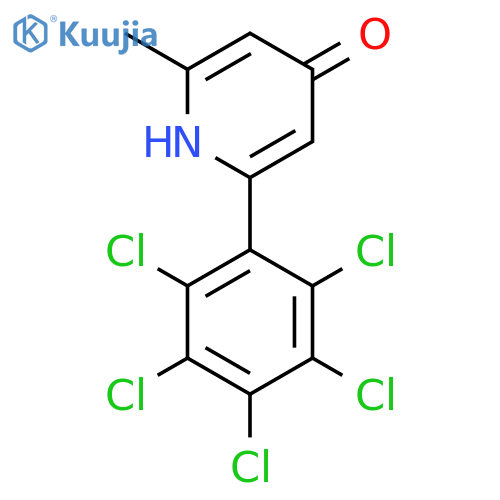 4-Hydroxy-2-methyl-6-(perchlorophenyl)pyridine structure