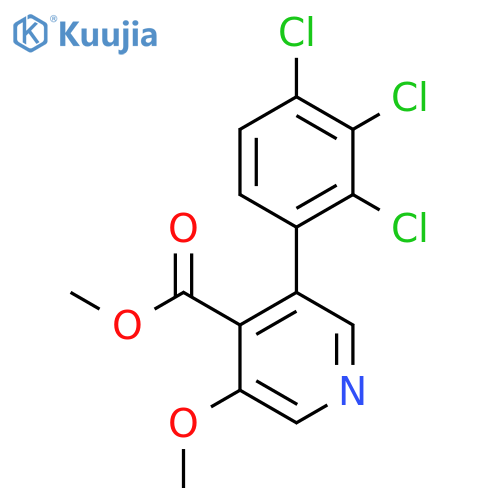 Methyl 3-methoxy-5-(2,3,4-trichlorophenyl)isonicotinate structure