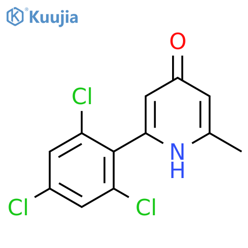 4-Hydroxy-2-methyl-6-(2,4,6-trichlorophenyl)pyridine structure