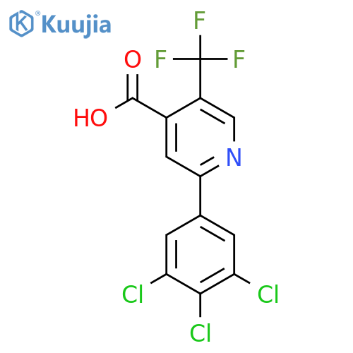 2-(3,4,5-Trichlorophenyl)-5-(trifluoromethyl)isonicotinic acid structure