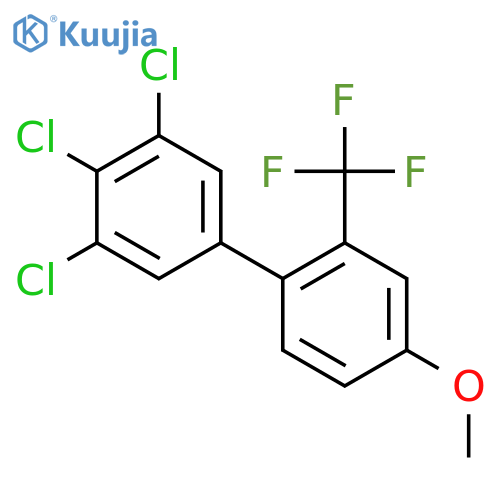 4'-Methoxy-3,4,5-trichloro-2'-(trifluoromethyl)biphenyl structure
