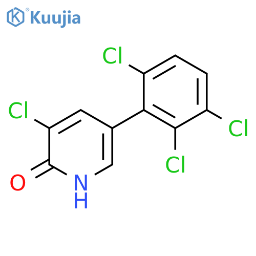 3-Chloro-2-hydroxy-5-(2,3,6-trichlorophenyl)pyridine structure