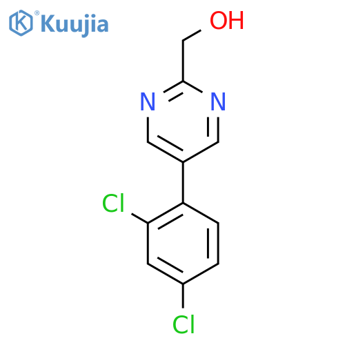 5-(2,4-Dichlorophenyl)pyrimidine-2-methanol structure
