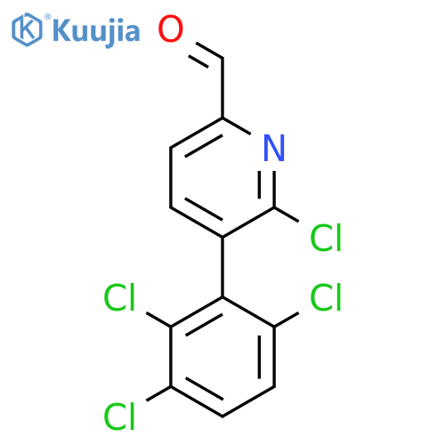 6-Chloro-5-(2,3,6-trichlorophenyl)picolinaldehyde structure