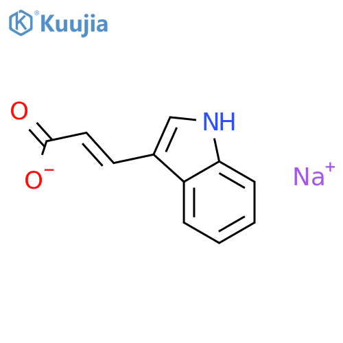 trans-Indole-3-acrylic acid sodium salt structure