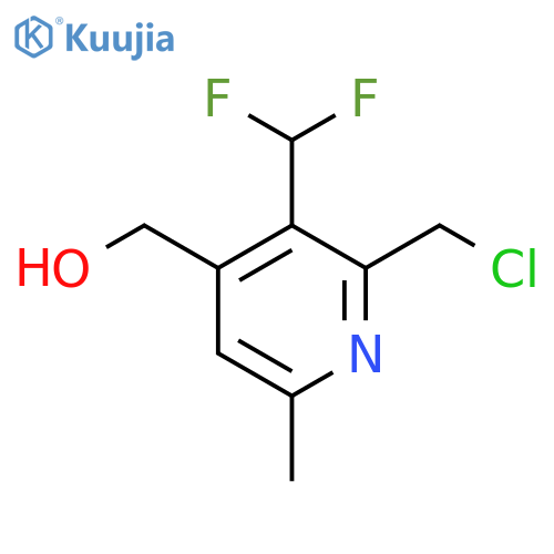 2-(Chloromethyl)-3-(difluoromethyl)-6-methylpyridine-4-methanol structure