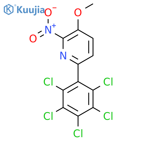 3-Methoxy-2-nitro-6-(perchlorophenyl)pyridine structure