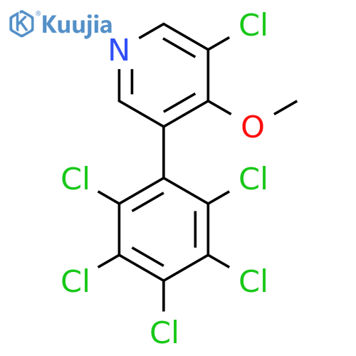 3-Chloro-4-methoxy-5-(perchlorophenyl)pyridine structure