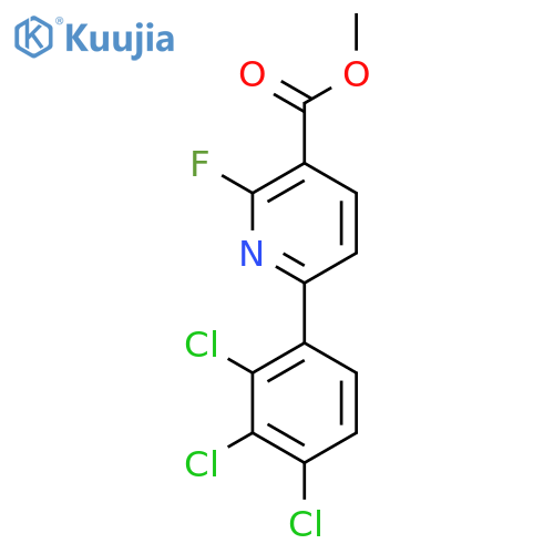 Methyl 2-fluoro-6-(2,3,4-trichlorophenyl)nicotinate structure