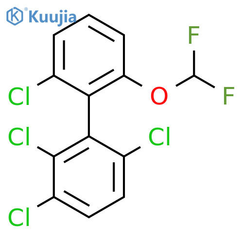 2'-(Difluoromethoxy)-2,3,6,6'-tetrachlorobiphenyl structure