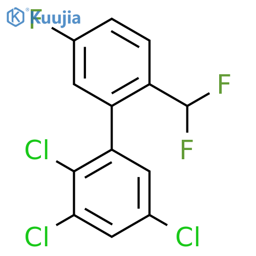 2'-(Difluoromethyl)-5'-fluoro-2,3,5-trichlorobiphenyl structure