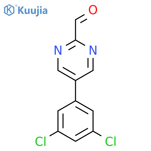5-(3,5-Dichlorophenyl)pyrimidine-2-carboxaldehyde structure