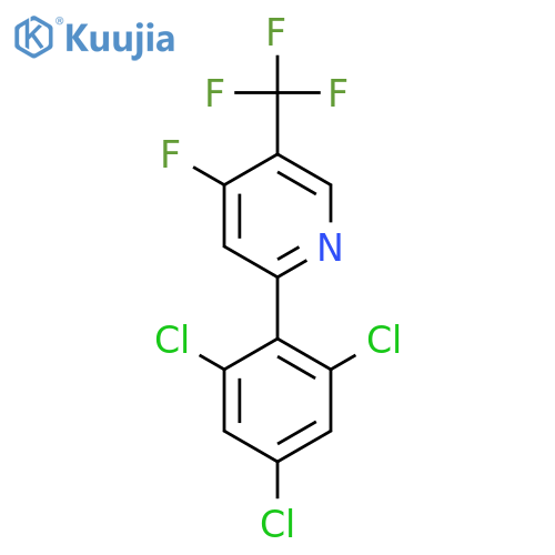 4-Fluoro-2-(2,4,6-trichlorophenyl)-5-(trifluoromethyl)pyridine structure