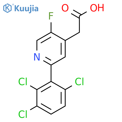 5-Fluoro-2-(2,3,6-trichlorophenyl)pyridine-4-acetic acid structure