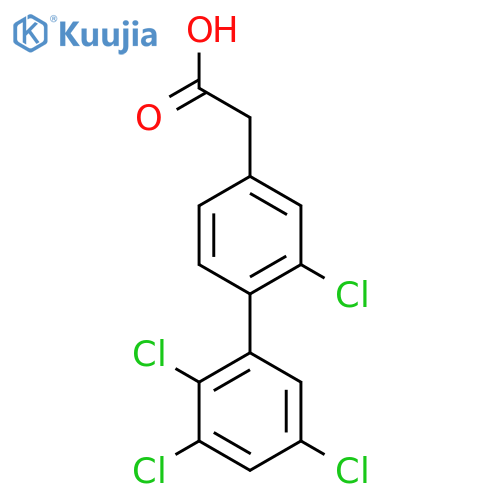 2,2',3',5'-Tetrachlorobiphenyl-4-acetic acid structure