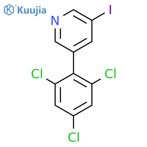 3-Iodo-5-(2,4,6-trichlorophenyl)pyridine structure