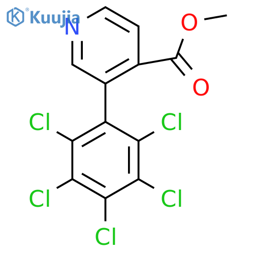Methyl 3-(perchlorophenyl)isonicotinate structure
