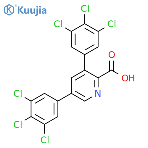 3,5-Bis(3,4,5-trichlorophenyl)picolinic acid structure
