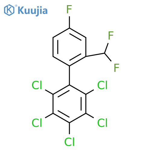 2'-(Difluoromethyl)-4'-fluoro-2,3,4,5,6-pentachlorobiphenyl structure