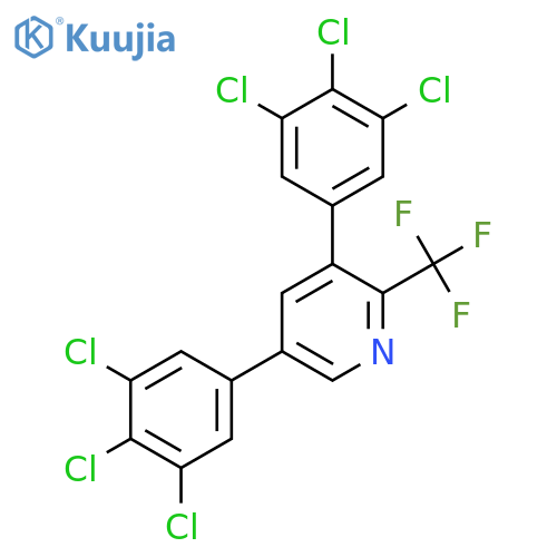3,5-Bis(3,4,5-trichlorophenyl)-2-(trifluoromethyl)pyridine structure