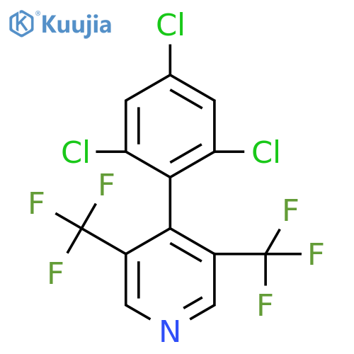 3,5-Bis(trifluoromethyl)-4-(2,4,6-trichlorophenyl)pyridine structure
