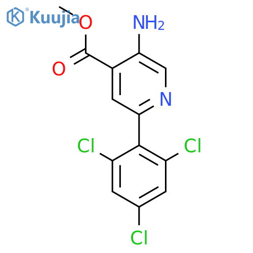Methyl 5-amino-2-(2,4,6-trichlorophenyl)isonicotinate structure
