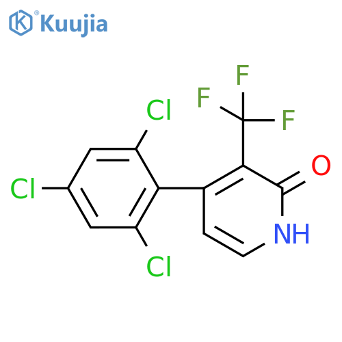 2-Hydroxy-4-(2,4,6-trichlorophenyl)-3-(trifluoromethyl)pyridine structure